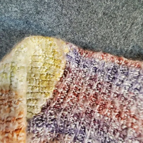 Moon and Madison boutique womens size XS cropped multi colored/striped sweater - Picture 7 of 13